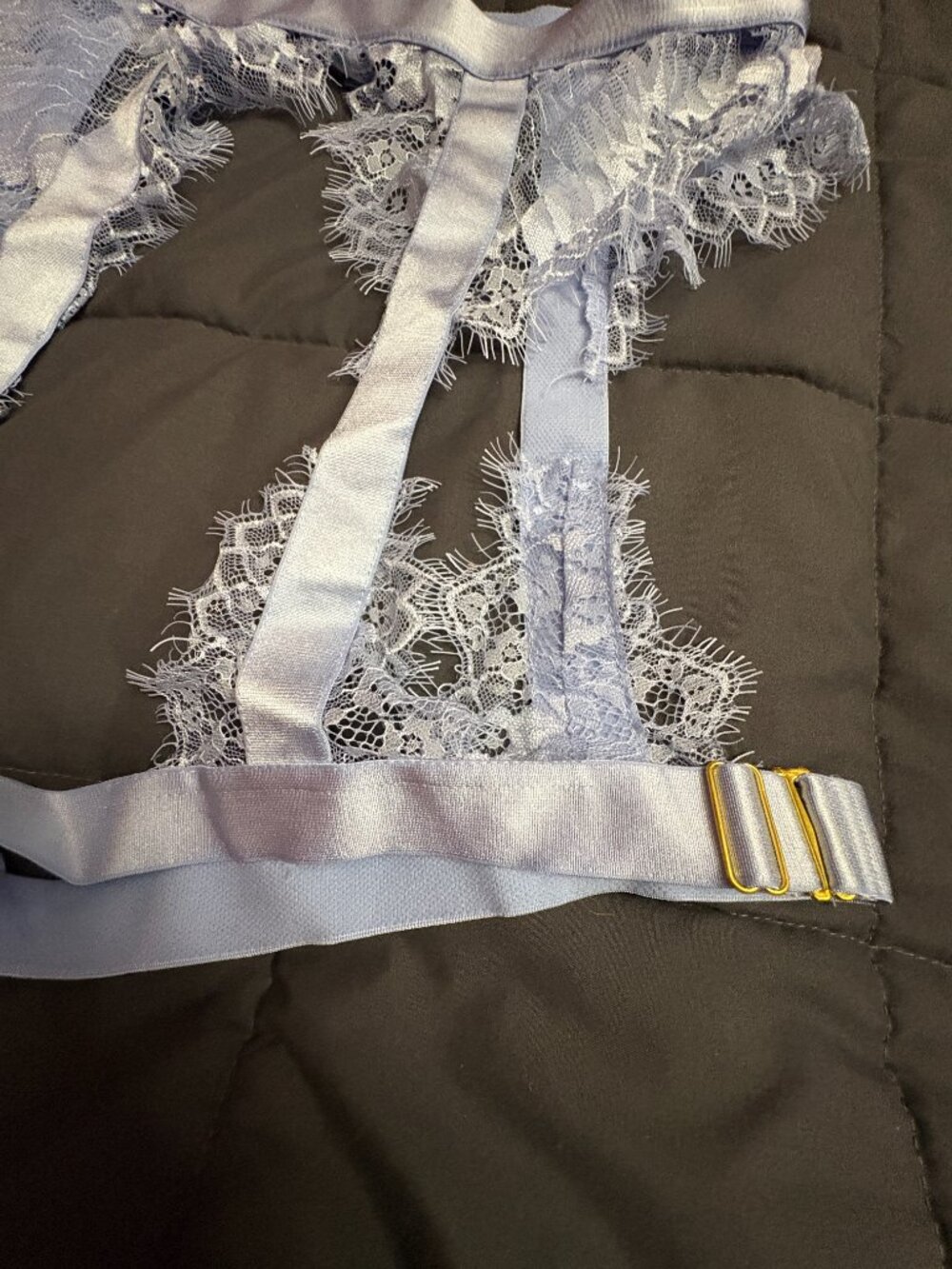INC Satin Lace Garter Belt w/ Adjustable Straps - Size: L/XL - NWOT - Picture 7 of 13